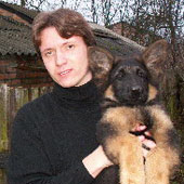 Денис Вишневський та любимий пес